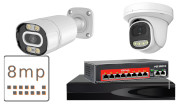 Комплект IP камер POE 8 Мп 4K VIDEOBAZA DUO 20 white