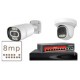 Комплект IP камер POE 8 Мп 4K VIDEOBAZA DUO 20 white