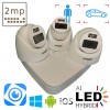 Комплект камер AHD CVI із 3 внутрішніх 2 Мп Dahua Dual Light