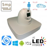 Комплект камер AHD CVI із 1 внутрішньої 5 Мп Dahua Dual Light