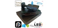 Комплект відеоспостереження VIDEOBAZA POE 5 Мп IR 20 Black – надійний захист для вашого дому та бізнесу