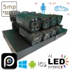 Комплект відеоспостереження на 8 вуличних IP камер VIDEOBAZA POE 5 Мп IR 20 Black – професійний захист 24/7