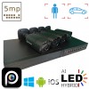 Комплект відеоспостереження на 4 вуличні IP камери VIDEOBAZA POE 5 Мп IR 20 Black – надійний захист для вашого дому та бізнесу