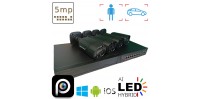 Комплект відеоспостереження на 4 вуличні IP камери VIDEOBAZA POE 5 Мп IR 20 Black – надійний захист для вашого дому та бізнесу