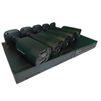 Комплект на 5 вуличних IP камер POE 8 Мп 4K VIDEOBAZA DUO 20 black