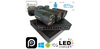 Комплект відеонагляду на 3 вуличні IP камери POE 8 Мп 4K VIDEOBAZA DUO 20 black – професійний захист для вашого дому чи бізнесу