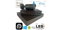 Готовий комплект відеоспостереження на 1 вуличну IP камеру POE 8 Мп 4K VIDEOBAZA DUO 20 black
