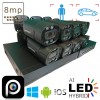Готова система відеоспостереження на 8 вуличних IP камер POE 8 Мп 4K VIDEOBAZA DUO 20 black
