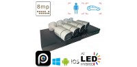 Комплект камер для дому на 4 вуличні IP POE 8 Мп 4K VIDEOBAZA DUO 20 white – надійний захист 24/7