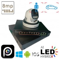 Комплект на 1 IP камеру в приміщення POE 8 Мп 4K VIDEOBAZA DUO 20 white