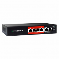Свич 4 порта POE 2UPlink VB SW42