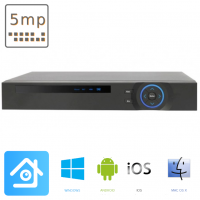 Відеореєстратор 5 МП 166 NEW 16 каналів smart 265H V5.1 